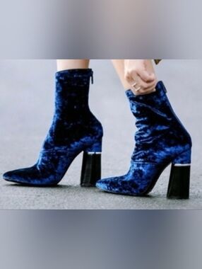 Kyoto Velvet Ankle Stretch Boots by the designer brand 3.1 Phillip Lim. 37.5 EU